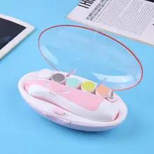 Электрический детский триммер для ногтей, набор ножниц для новорожденных, безопасные ногти для ногтей, машинка для стрижки, уход за ногтями для младенцев