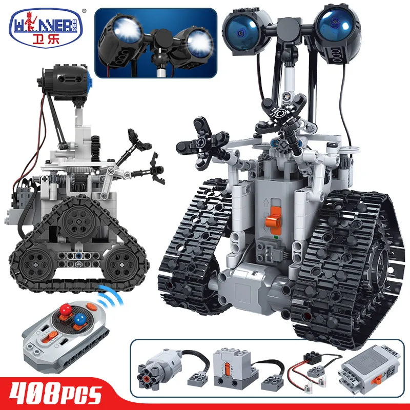 Creative Technical Remote Control Electric Intelligent Robot Building Blocks MOC RC Bricks Toys For Children 7112 | Игрушки и хобби