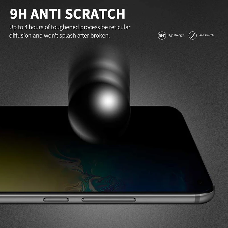 Alxun для samsung Note10 Plus для 9H Твердость Закаленное стекло пленка против отпечатков пальцев покрытие для samsung Note 10 Plus Note10