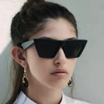 

Oversized brand design polarized men's sunglasses occident decoration square sun glasses photo props women's sunshade glasses