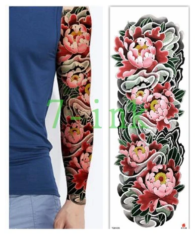 Waterproof Tattoos Sticker Full Arm Monster Grab The Demon Swo Tattoo Water Transfer Flash Tatoo Fake Tatto for Men Women | Красота и