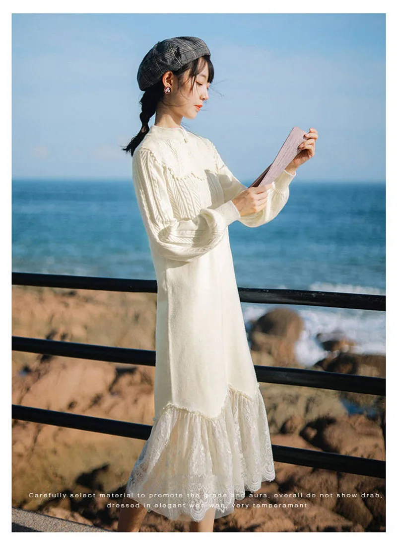 Новинка года, осенне-зимнее вязаное платье cheongsam в стиле ретро с изображением смайлика, зеленого цвета