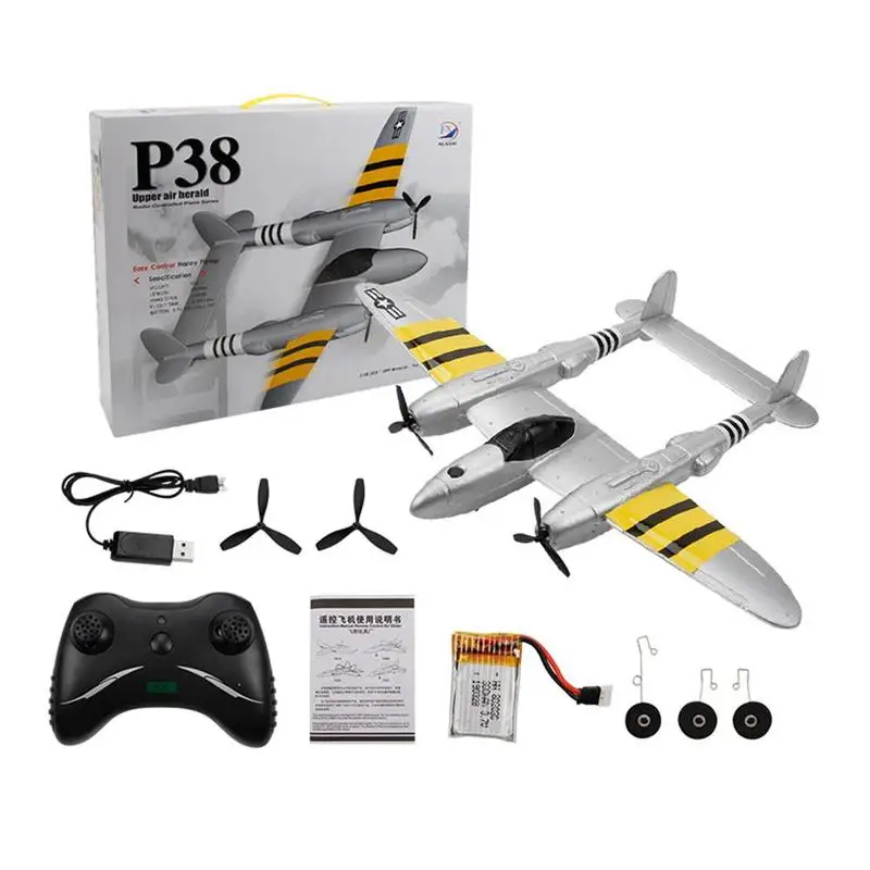 P38 Lightning Fighter 2,4 GHZ RC модель аэроплана самолет на открытом воздухе летные игрушки для детей мальчиков военная модель игрушки плавный полет