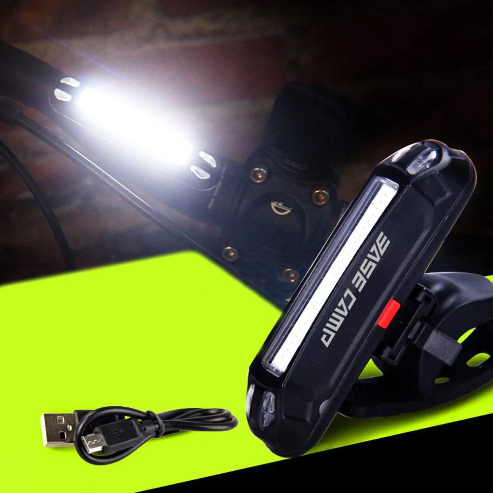 BaseCamp Водонепроницаемые фары с usb зарядкой MTB велосипед Предупреждение льный задний фонарь 90 градусов Регулируемые задние фонари