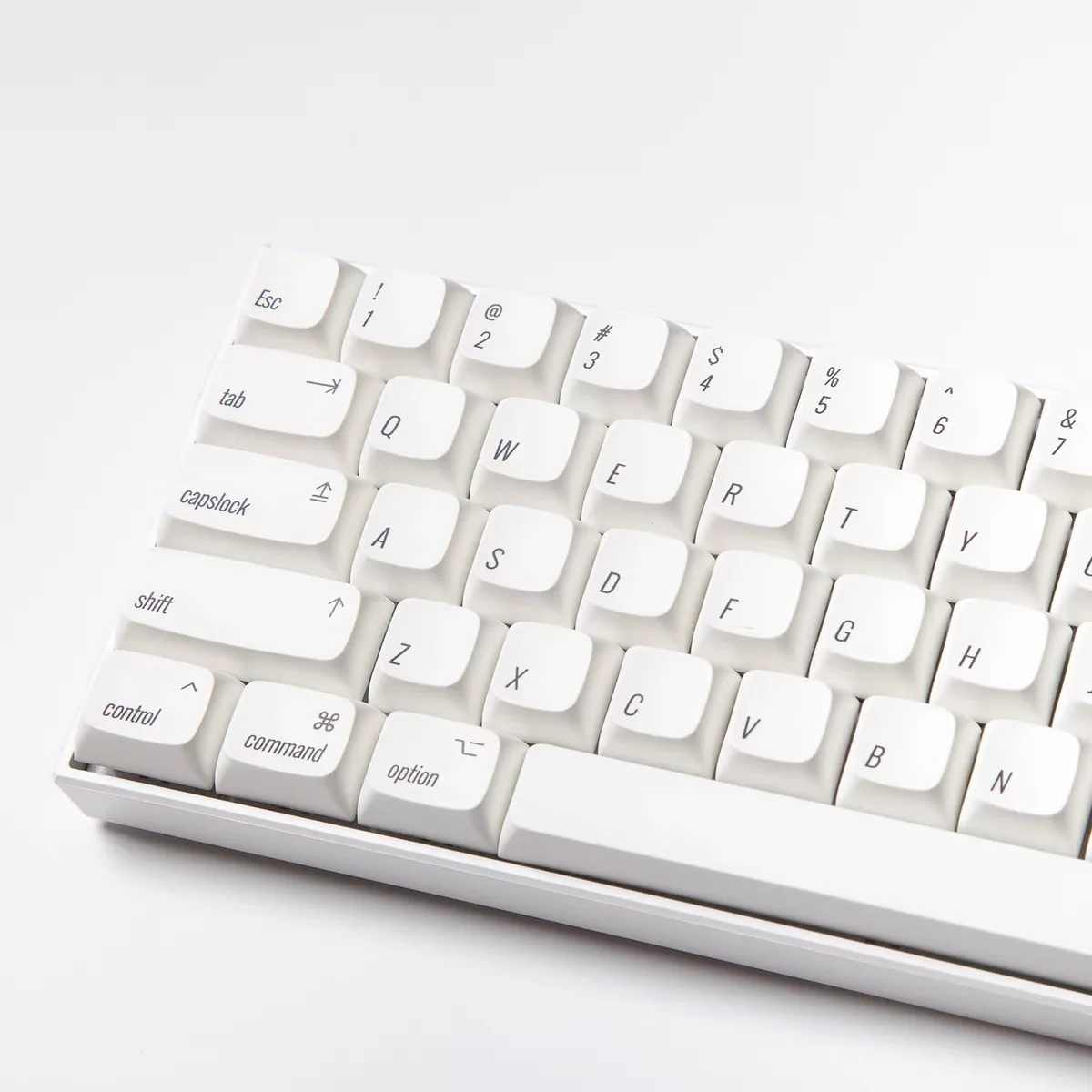 124 Keys PBT Keycap XDA Profile DYE-SUB English White Style Personalized Keycaps For Cherry MX Switch Mechanical Keyboard
