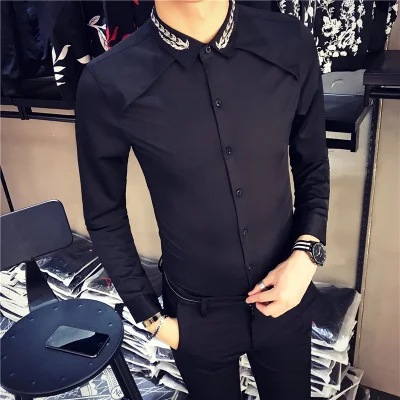 Ropa Chemise Homme, мужская рубашка, гавайская рубашка с длинным рукавом, Мужская облегающая блуза, Camisetas, пшеничные уши, дизайнерская Kemeja Pria 19