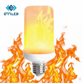 

E27 LED Dynamic Flame Effect Corn Bulb 3 Modes AC 85-265V Flickering Emulation Gravity Home Decor Lamp Creative Fire Lights New