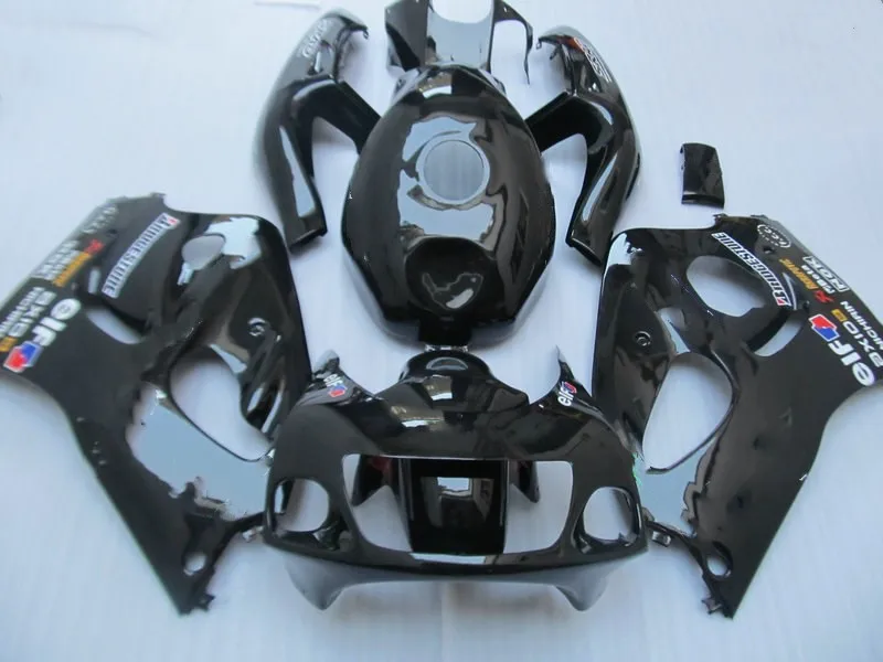 Полный комплект обтекателей для GSXR600 750 96 97 98 99 00 GSXR 600 GSXR750 1996 2000 черный обтекатель