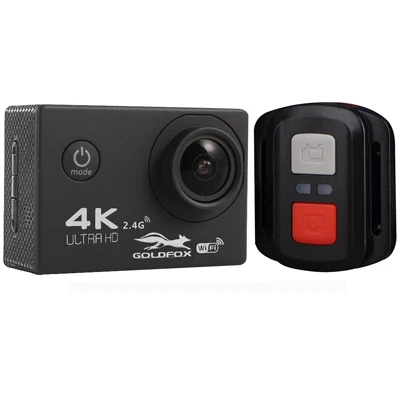 F60/F60R Ultra HD Экшн-камера 4K 30Fps Wifi 16MP 170D Угол объектива 30 м водонепроницаемая Спортивная камера шлем Велосипедная видеокамера - Цвет: F60R Black