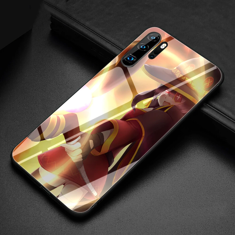 G11 Konosuba чехол для телефона из закаленного стекла для huawei P10 P20 P30 Lite Pro P Smart - Цвет: G11
