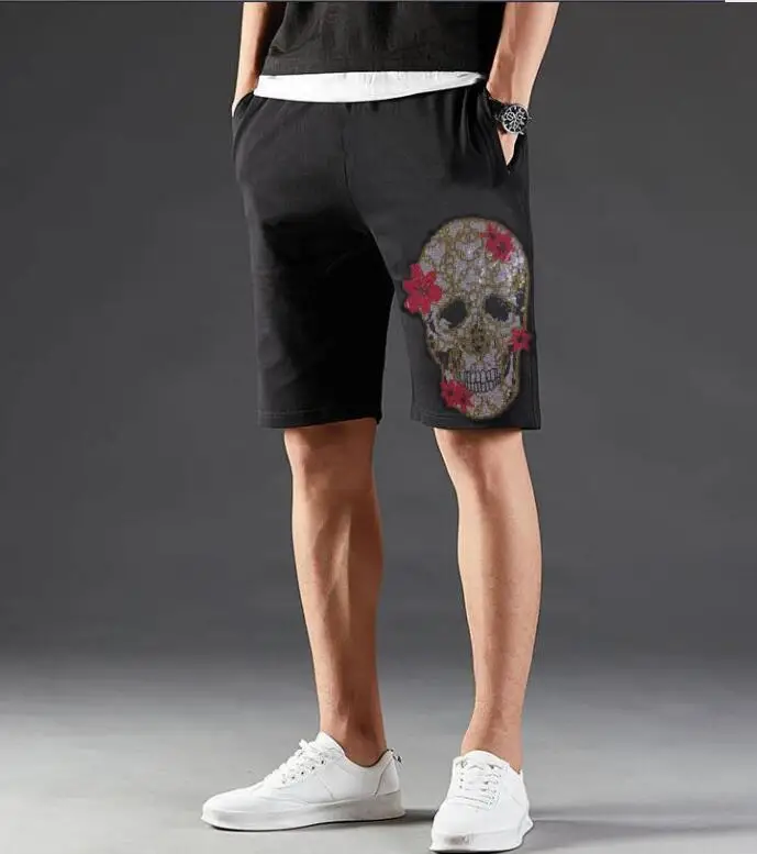 

2021 Men short pants Diamond Rhinestone designer Male summer short man Clothing