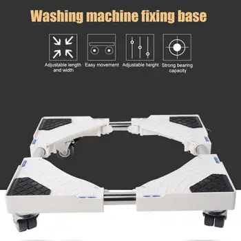 

8 Wheels with Brake Automatic Washing Machine Base Washing Machine Stand Holder Refrigerator Supporting Rack