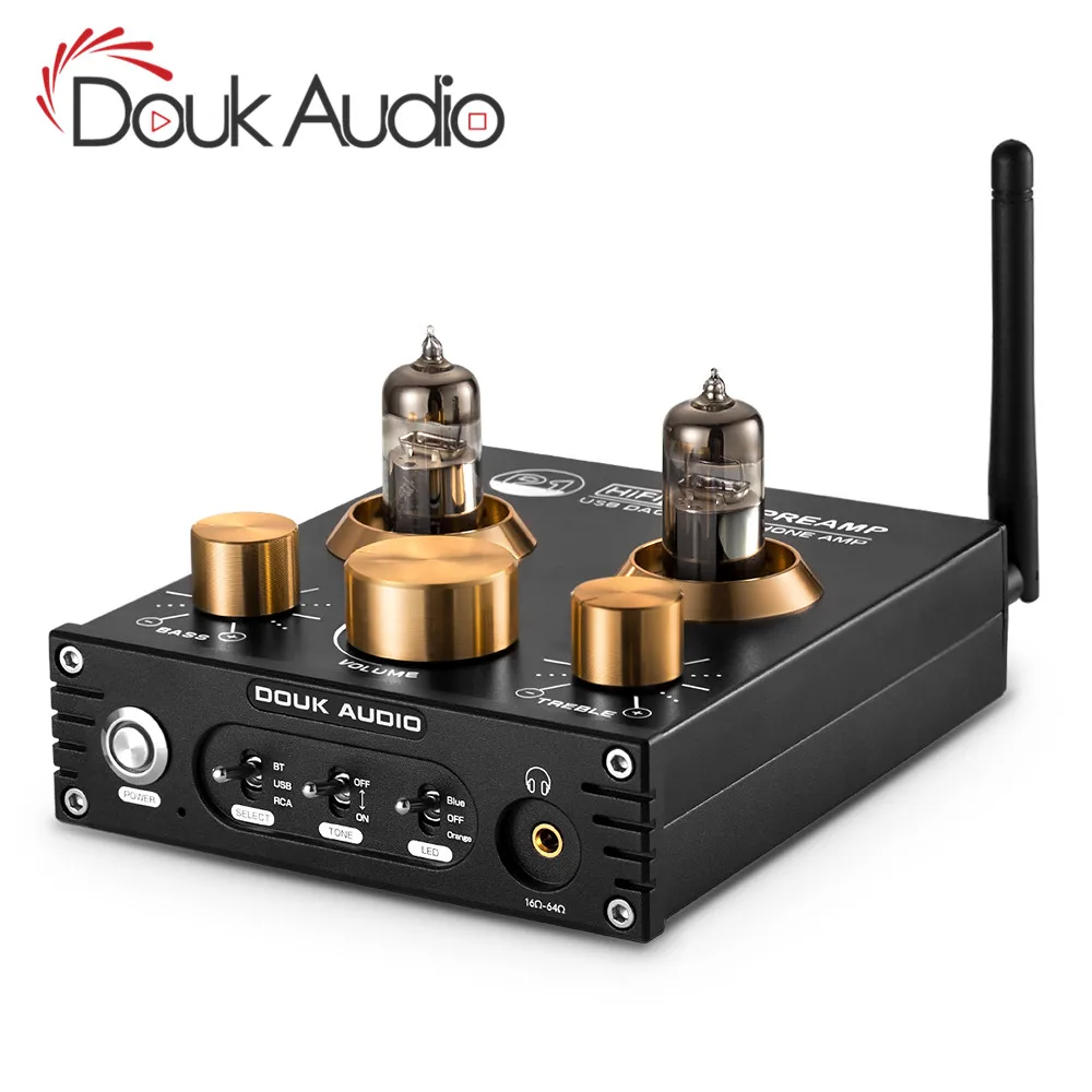 Douk аудио HiFi Bluetooth 5 0 трубный вакуумный усилитель USB DAC APTX домашний стерео для