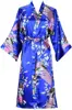 Robe de mariée en Satin de soie pour demoiselle d'honneur, peignoir Floral, Kimono court, Robe de nuit, Robe de bain, à la mode, pour femmes