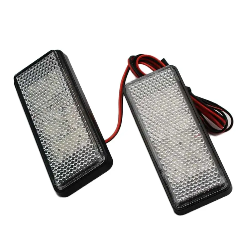 12V 27Led лампы отражающая вставка сзади светильник лампы для автомобилей и мотоциклов украшения Refires прямоугольник тормозной светильник s сигнала поворота светильник