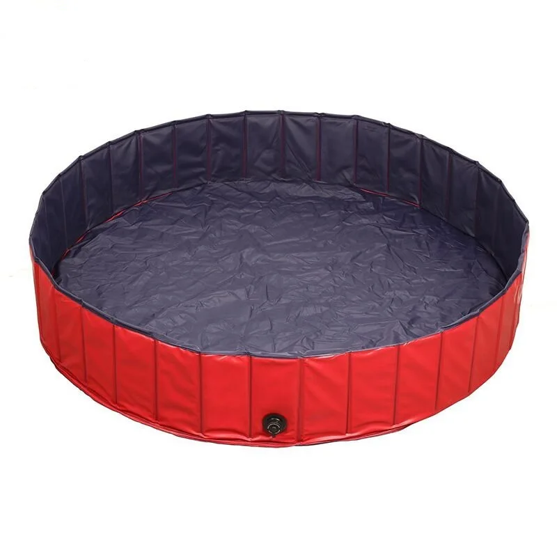 Dongguan Manufacturers Retail High-End Environmentally Friendly Inflatable Pet Swimming Pool, Fibreboard Foldable PVC Pet Bathin