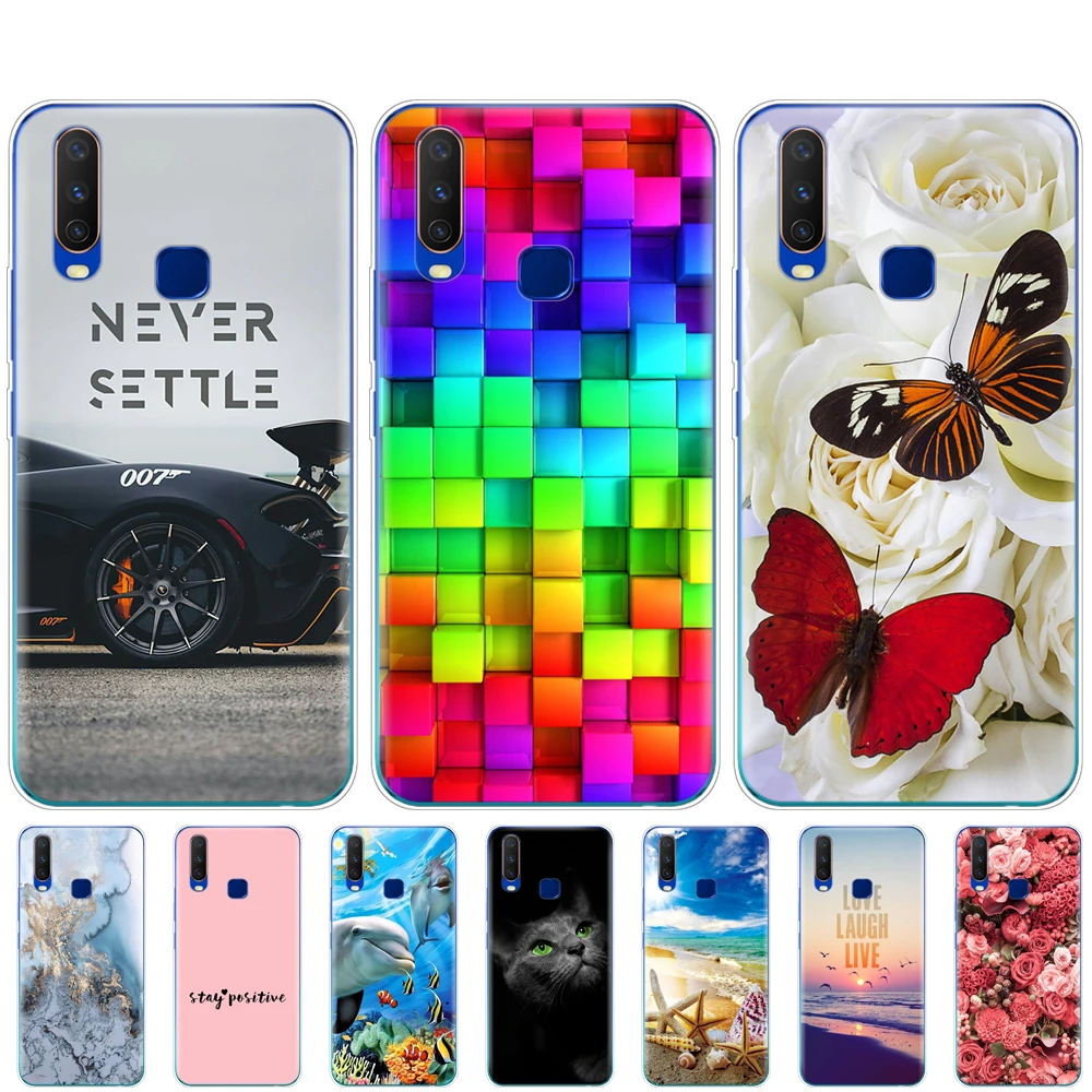 Силиконовый чехол для Vivo Y11 2019 6 35 дюйма мягкая задняя крышка из ТПУ Y17 Y15 Y12 Y3 VivoY17 Y 17