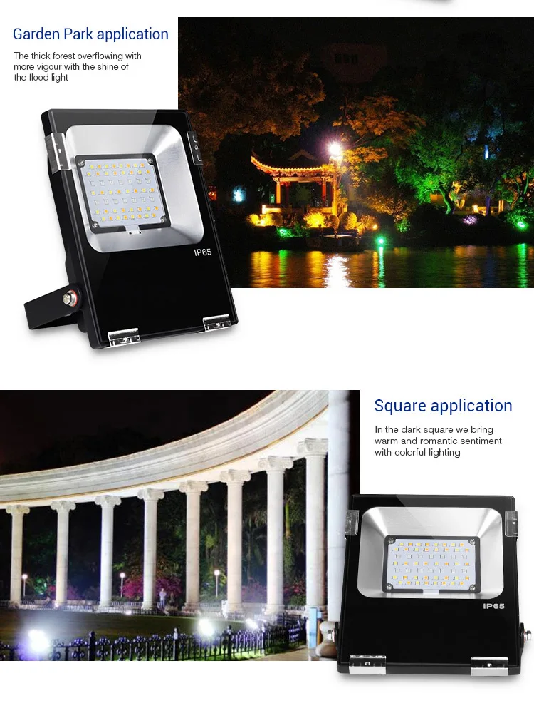 LED Flood Light IP65 Waterproof 220V 110V 10W 20W 30W 50W Outdoor Garden Projector H8f6e85e5264c4bf9a052780159dad41ep