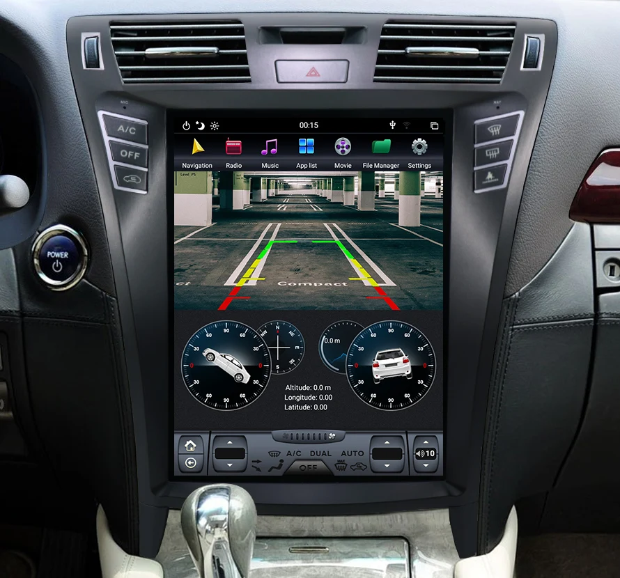 12," PX6 Android 8,1 Tesla Стиль Автомобильный мультимедийный плеер для Lexus LS460/LS600 Ram4G 32G gps навигатор радио авто головное устройство