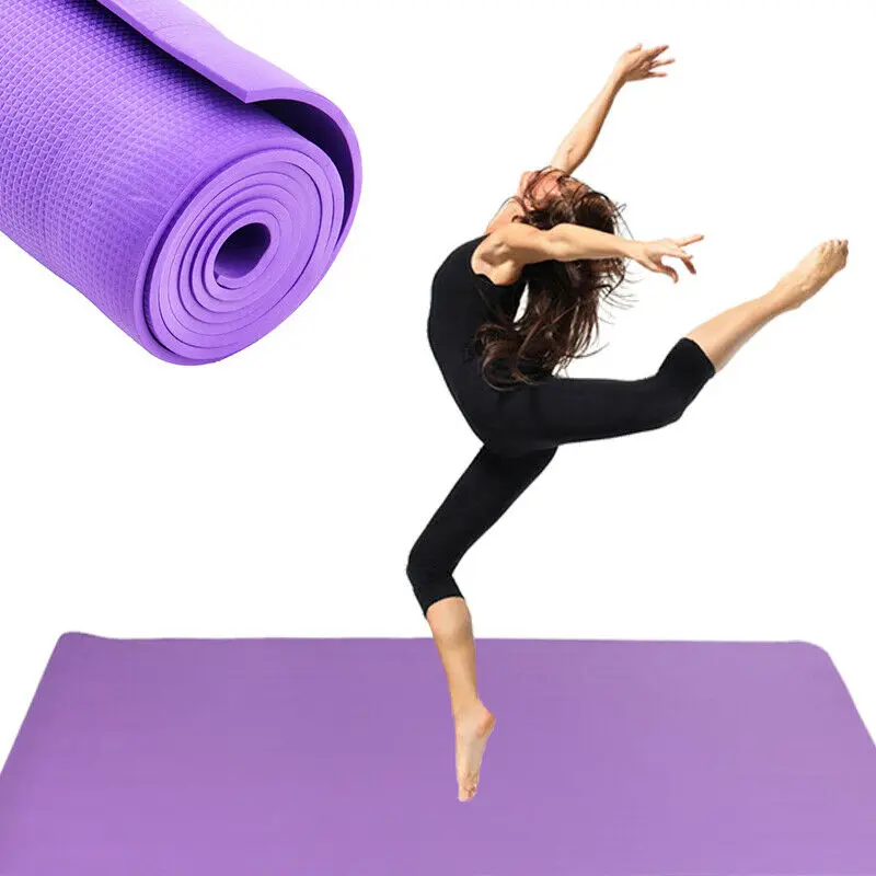 Yoga Mats Exercise Gym Fitness Pilates Physio & Camping  6mm Non Slip Eco Foam 