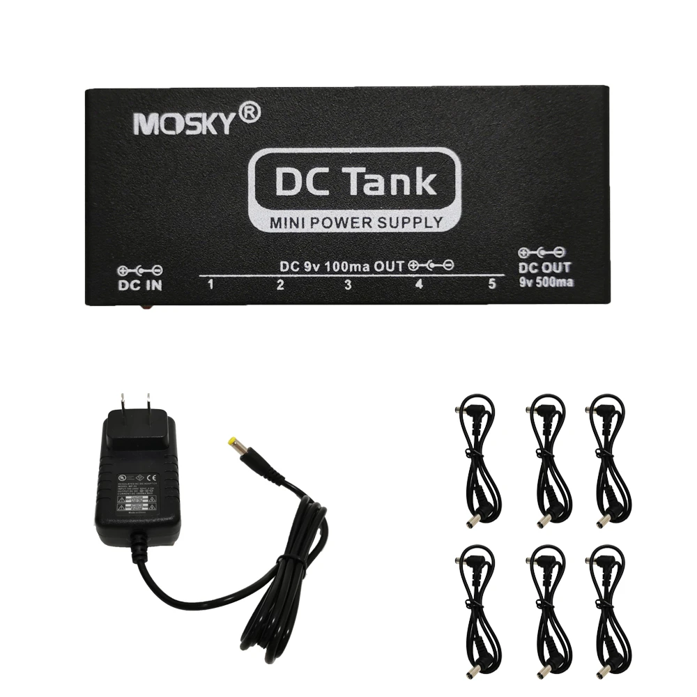 Mosky 9v Guitar Pedal Power Supply 6 Isolated Output For 6 Effect Pedals Overcurrent Protected Dc Tank Power Supply Guitar Parts Accessories Aliexpress
