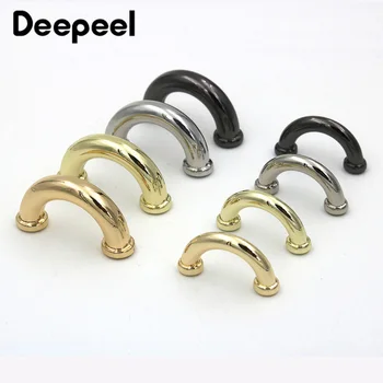 

10pcs Deepeel 14/17mm Metal Bag Arch Bridge D Ring Buckle Strap Hook DIY Handbag Belt Leather Crafts Hardware Accessories BD302