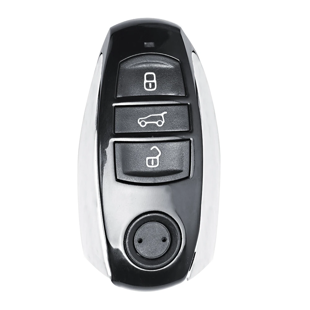 KEYECU Replacement Smart Card 3Button Remote Key Fob 315/433/868MHZ ID46 Chip for Volkswagen T*ouareg 2011-2014 2015 7P6 959 754
