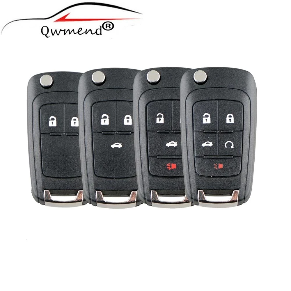 2 3 4 5 Buttons Remote Car Key Shell for Chevrolet Cruze Epica Lova Camaro Impala Equinox Malibu Sonic Spark Volt Flip Key Case