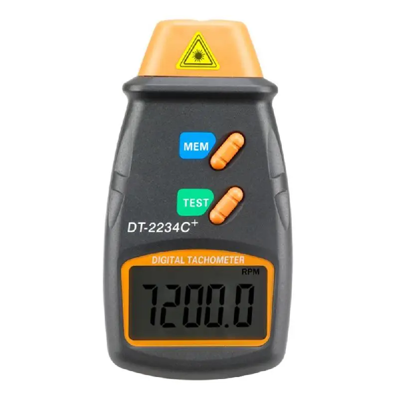 ЖК-экран, цифровой лазерный тахометр, Бесконтактный тахометр, цифровой лазерный тахометр, спидометр, спидометр, двигатель, DT-2234C