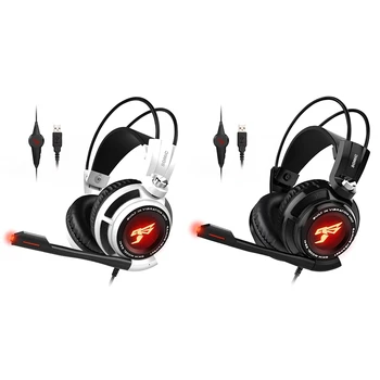 

Somic USB Gaming Headset 7.1 Sound Vibration LED Light Headset with Microphone Stereo Bass Noise Cancelling Headphones