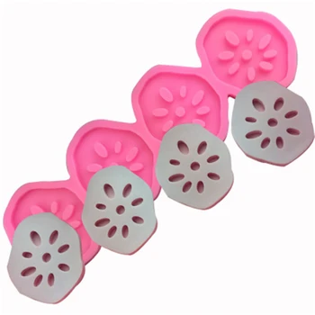

Lotus Root Pieces Fondant Silicone Mold Nonstice Biscuits Baking Cookie Mold DIY Candy Craft Ice Chocolate Mould Cake Decoration