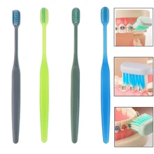 U-образный Ортодонтическая зубная щетка с мягкой щетиной orthodontia зубная щетка Скоба Зубная щётка головные уборы, маленькие размеры
