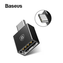 Baseus type C штекер USB Женский адаптер Coverter для samsung Galaxy S9 S8 Plus Note 8 OTG USB C адаптер для one plus 5t nokia 8