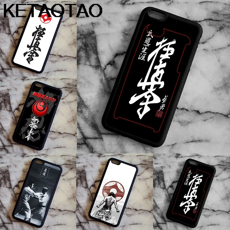 KETAOTAO Oyama Kyokushin Каратэ для iPhone 5C 5S 6S 7 8 Plus X XR XS MAX для samsung черный мягкий чехол для телефона резиновый силиконовый