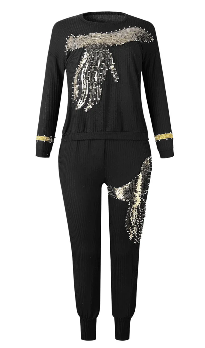 Африканская одежда, высокая эластичность, хлопок, двойной феникс, алмаз размера плюс, костюм для леди Дашики и брючный костюм