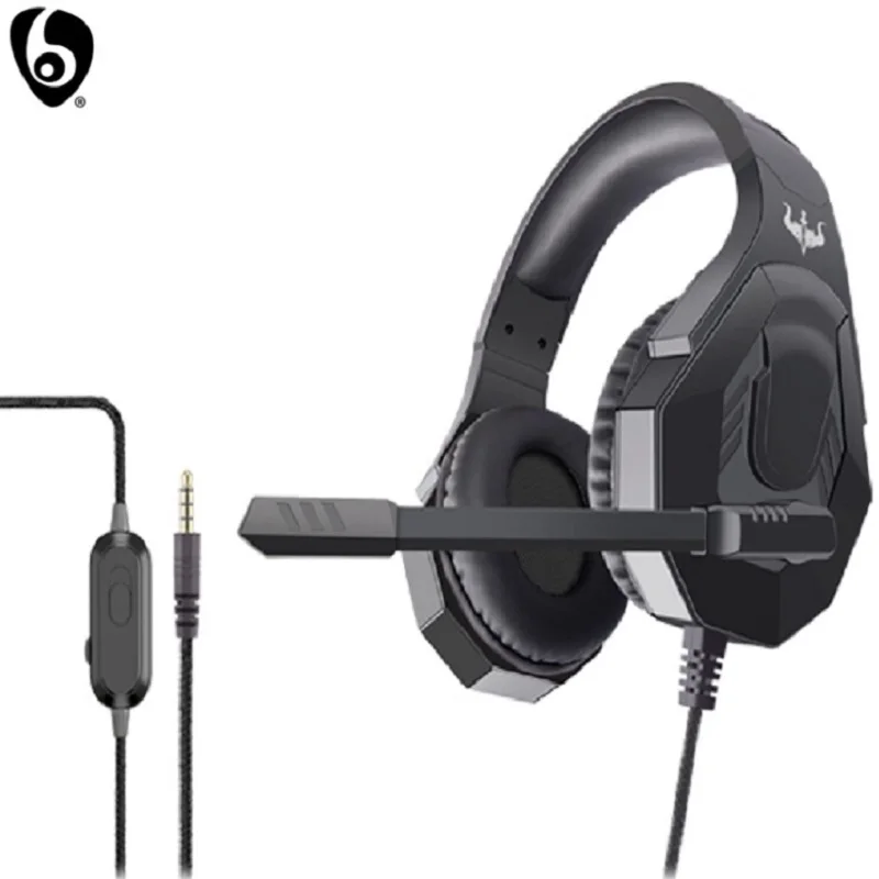Проводные Игровые наушники OVLENG P30 спортивные с микрофоном стерео объемный звук Hi