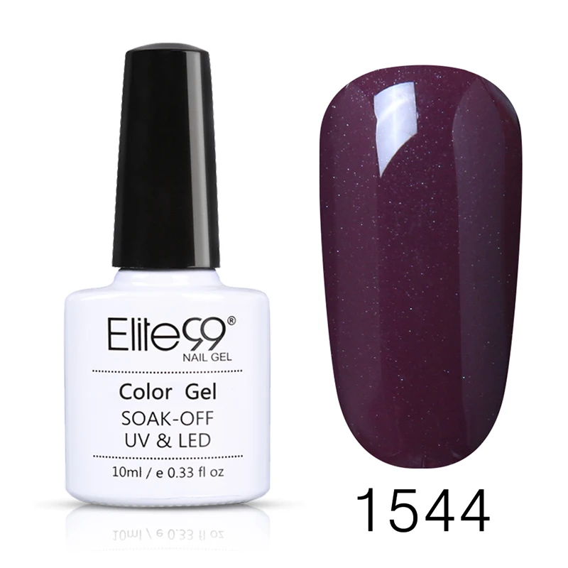 Elite99 Soak Off 10ml Pure Color UV Gel Nail Polish Vernis Semi Permanent Nail UV Polish Hybrid Varnish Nail Art Manicure Nails - Цвет: P-G1544