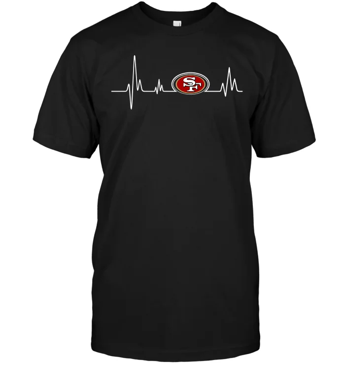 Футболка с сердцебиением 49Ers S | Мужская одежда
