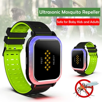 

Mosquito Repellent Bracelet Ultrasonic Mosquito Repellent Watch Capsule Insect Bugs Anti-mosquito Pest Insect Drive Wristband