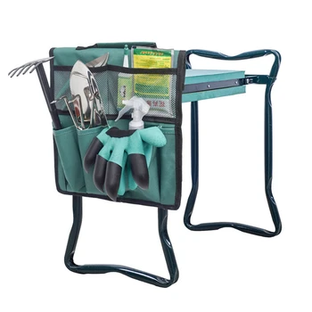 

Portable Oxford Garden Kneeler Seat Tool Bag Outdoor Work Cart For Knee Stool Gardening Tools Storage Pouchs Toolkit（no Shelf）