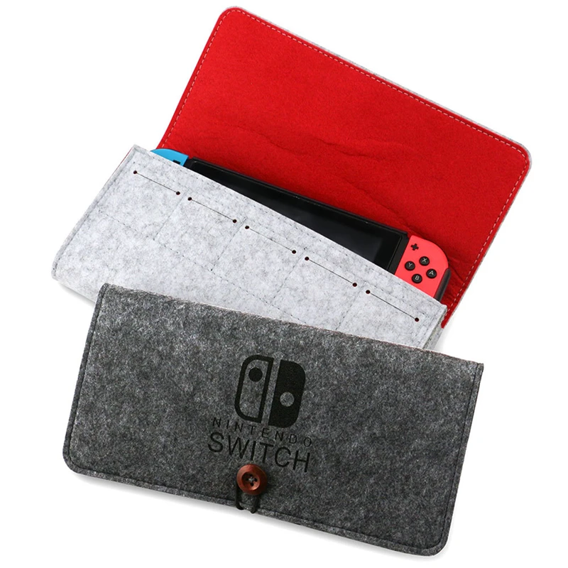 Чехол-сумка для переноски для nintendo Switch, противоударный портативный Мягкий защитный чехол для игровой консоли, войлочная сумка, аксессуары