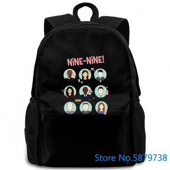 

Brooklyn Nine Nine Squad Artwork Comedy TV Series White Brand Printed women men backpack laptop travel school adult