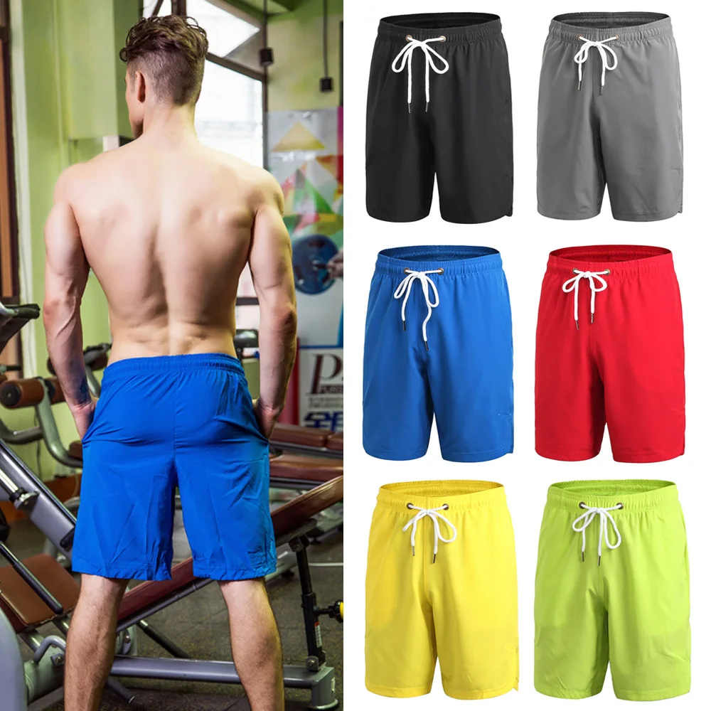 Мужские шорты для бега, баскетбола, тренировок, повседневные свободные спортивные шорты, быстросохнущие