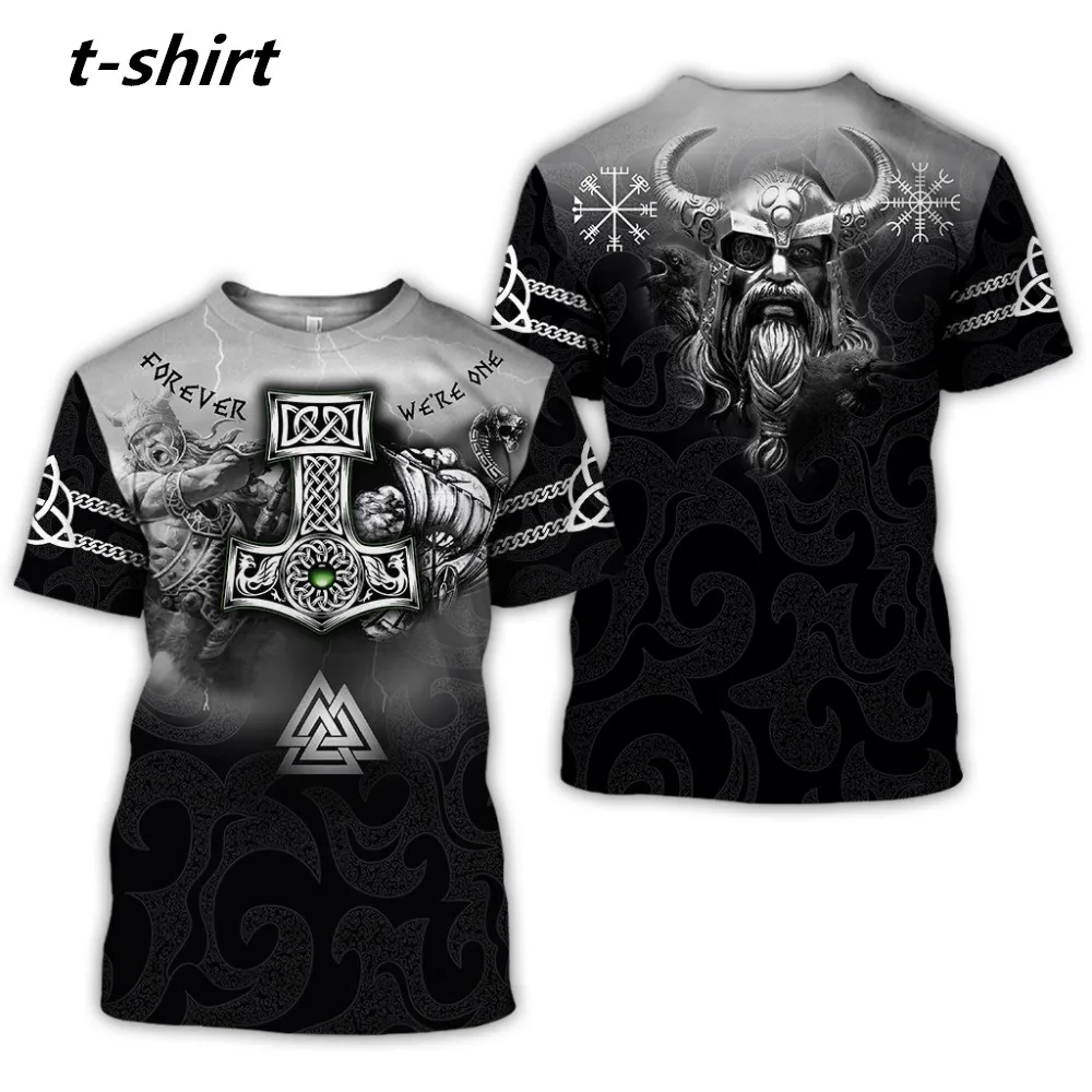 Liumaohua новые модные толстовки Viking Tattoo 3D Футболка с принтом-толстовка капюшоном для