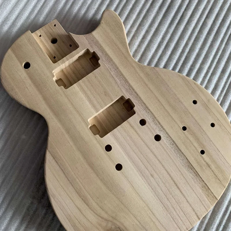 DIY Fine Unfinished Guitar Polished White Body Maple Fits for ST Guitar