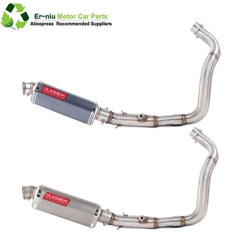 

Motorcycle exhaust muffler full system slip on for yamaha mt07 fz07 2014 to 2017