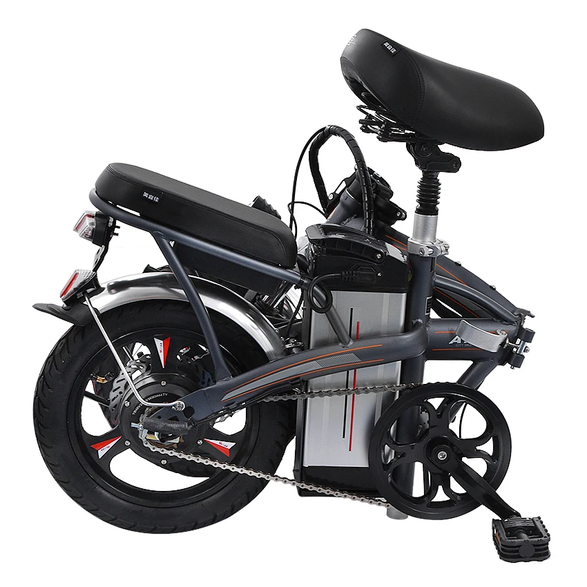 Cheap Mini Bike Folding Electric Bike 14inch Wheel Motor E Bike Electric Bicycle Scooter 48V Lithium Battery 10