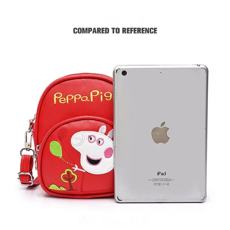 Peppa Игрушка Свинья Джордж поросенка модный рюкзак одна Наплечная Сумка с мультяшным украшением кошелек Джордж Мода фигурки подарок