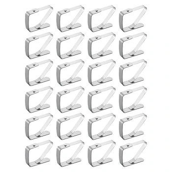 

24 Pcs Thickened Stainless Steel Tablecloth Holders Kitchen Tablecloth Clips Non-Slip Table Clips