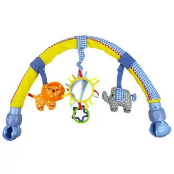 

Infant Baby Stroller/Crib Hanging Toys Lovely Soft Plush Arch Rattles Ring Bell